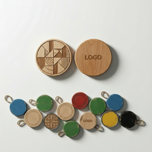 Reusable Wooden Advertising Coins for Branding & Education