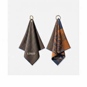 Premium Absorbing Golf Towel with Clip for Easy Bag or Cart Attachment