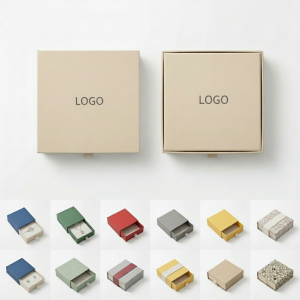 Multi-Color Drawer-Style Gift Box with Flannel & Foam Insert