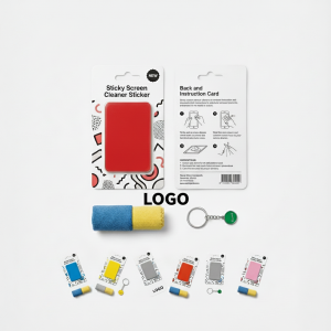 Sticky Screen Cleaner Kit with Detachable Microfiber Pads