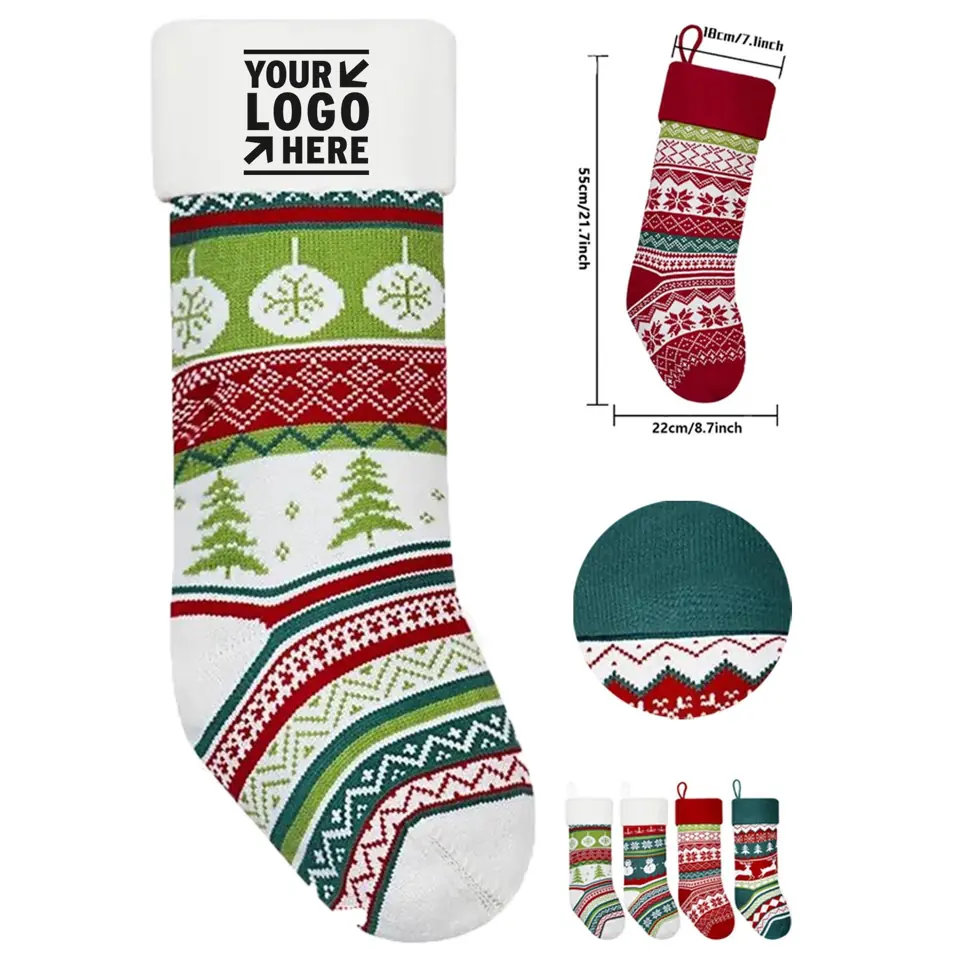 Personalized Holiday Knit Stockings