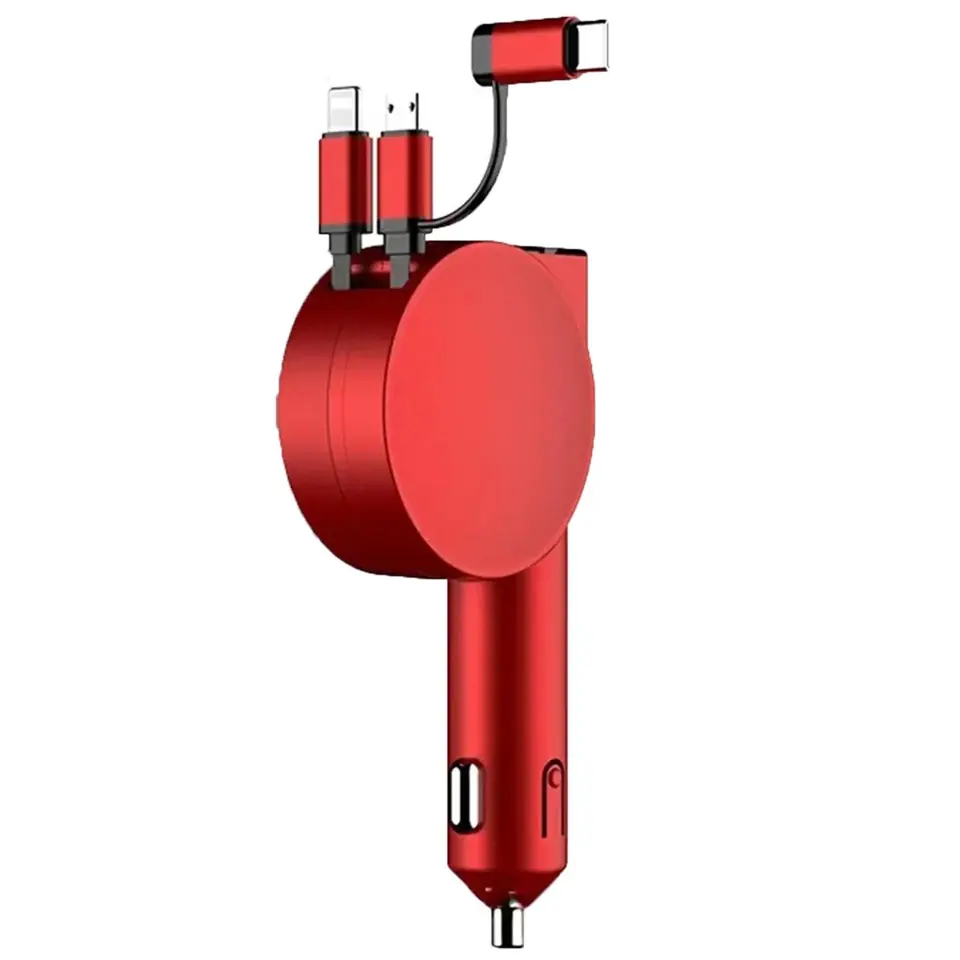 Versatile Compact Retractable Car Charger 2