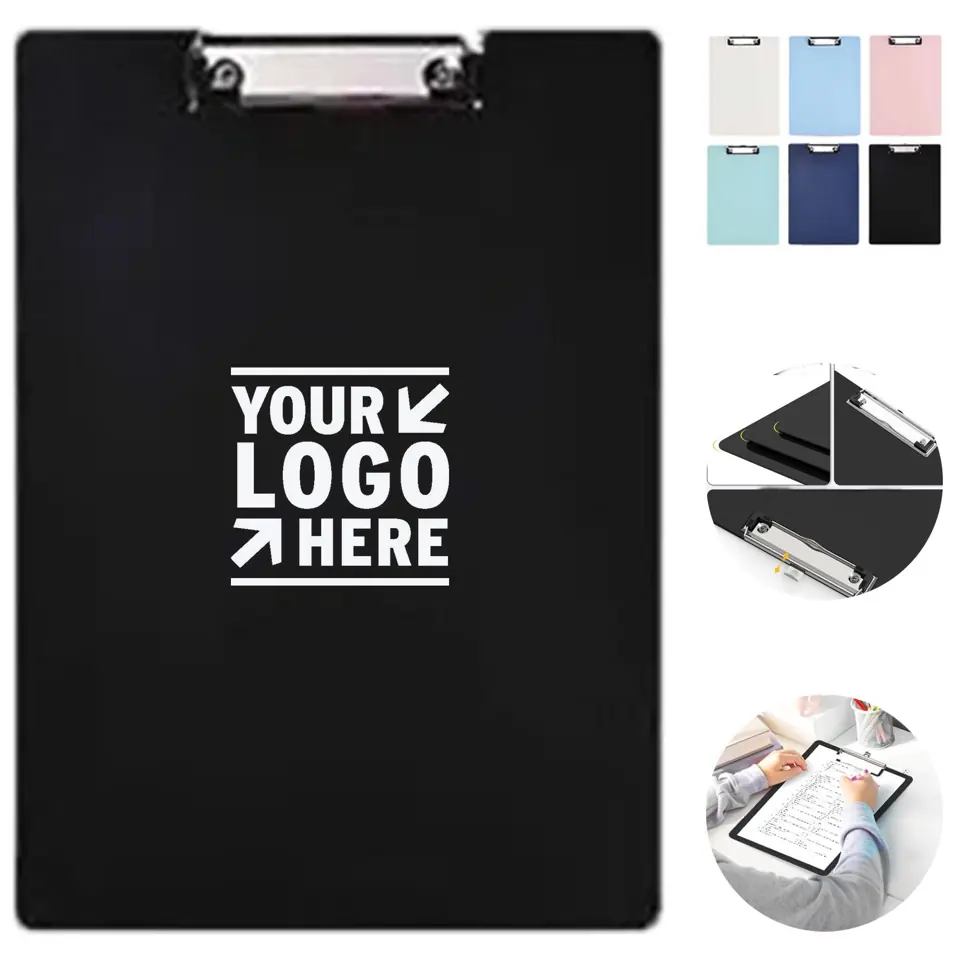Vibrant Polypropylene Clipboard with Steel Clip