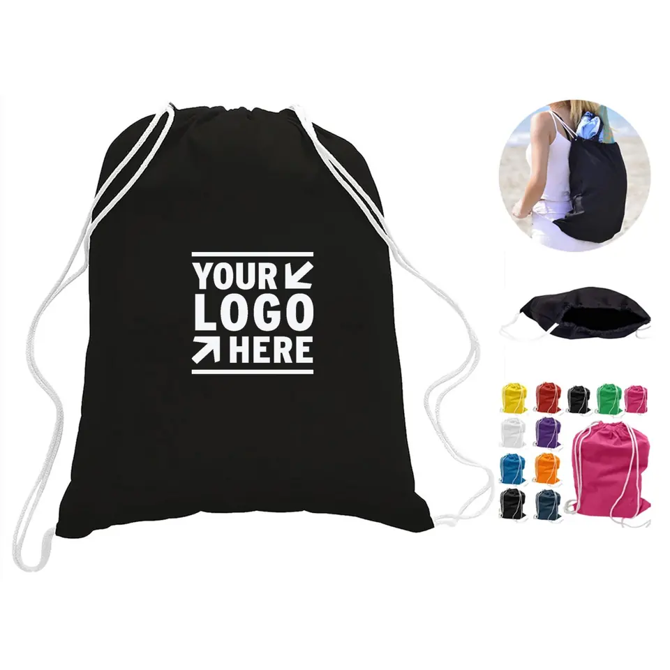 Classic Canvas Drawstring Backpack