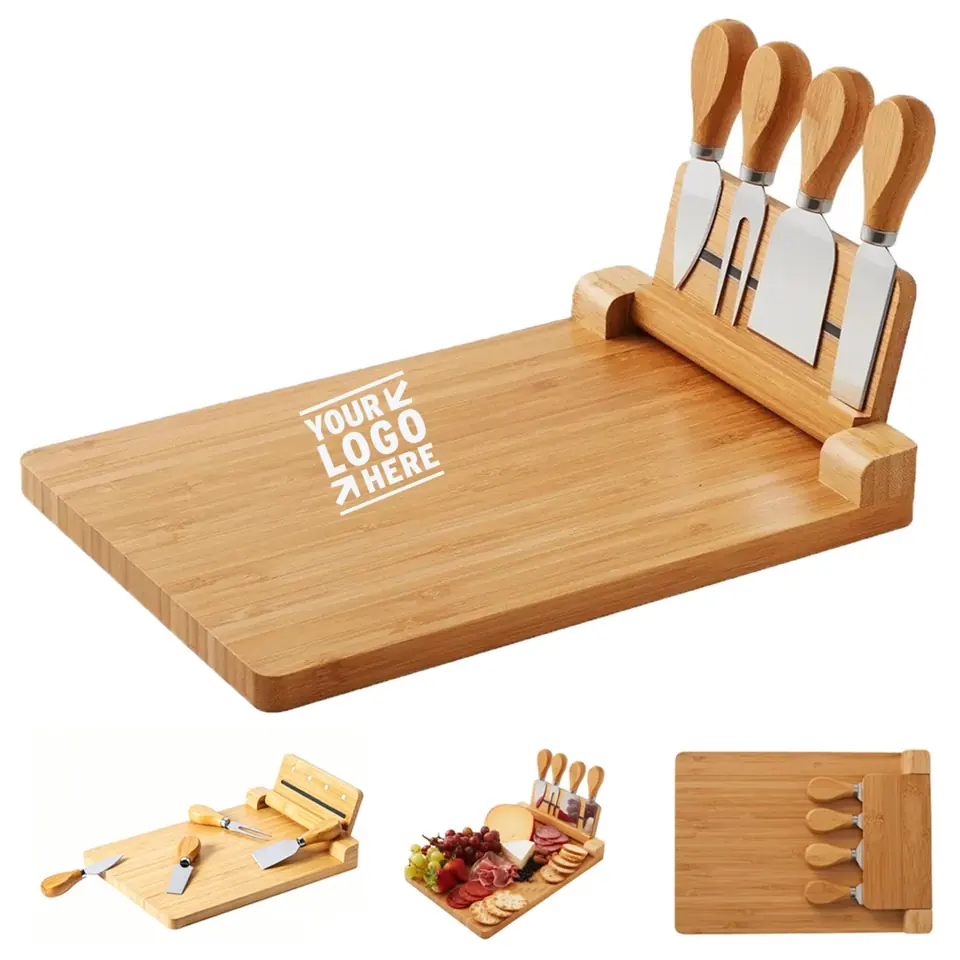 5-Piece Magnetic Bamboo Serving Set