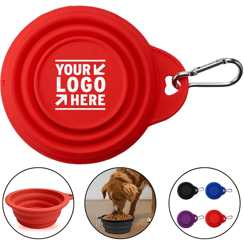 Flexible Silicone Travel Pet Bowl