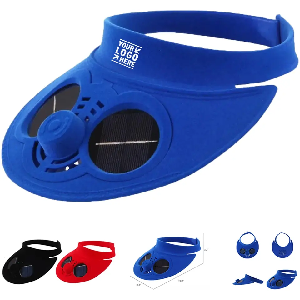 Solar-Powered Cooling Visor Cap