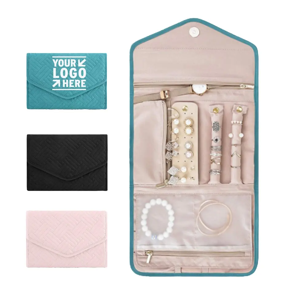 Portable Jewelry Travel Organizer Roll