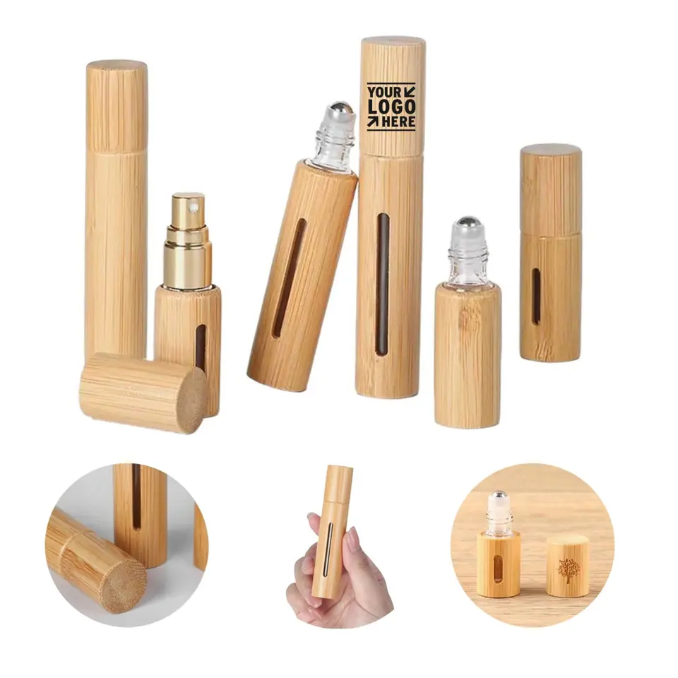 Eco-Friendly Bamboo Travel Perfume Container