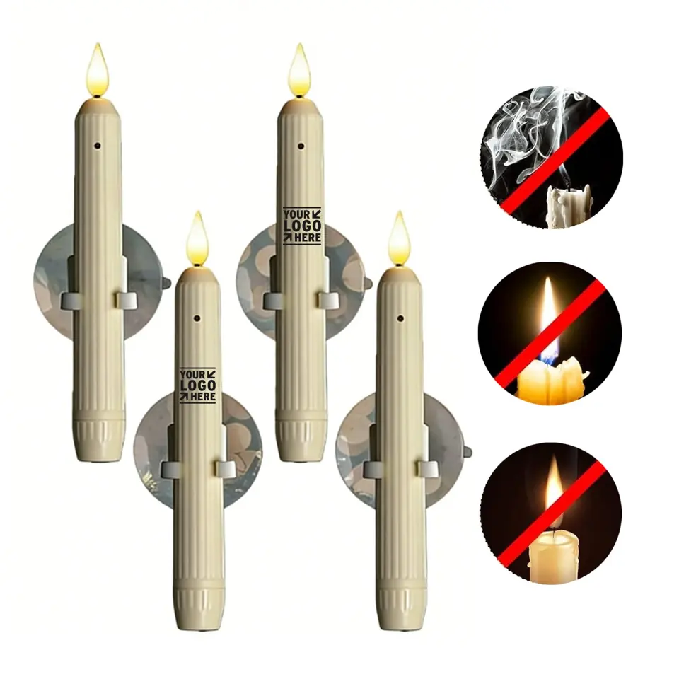 Sensor-Activated Flickering Window Candles
