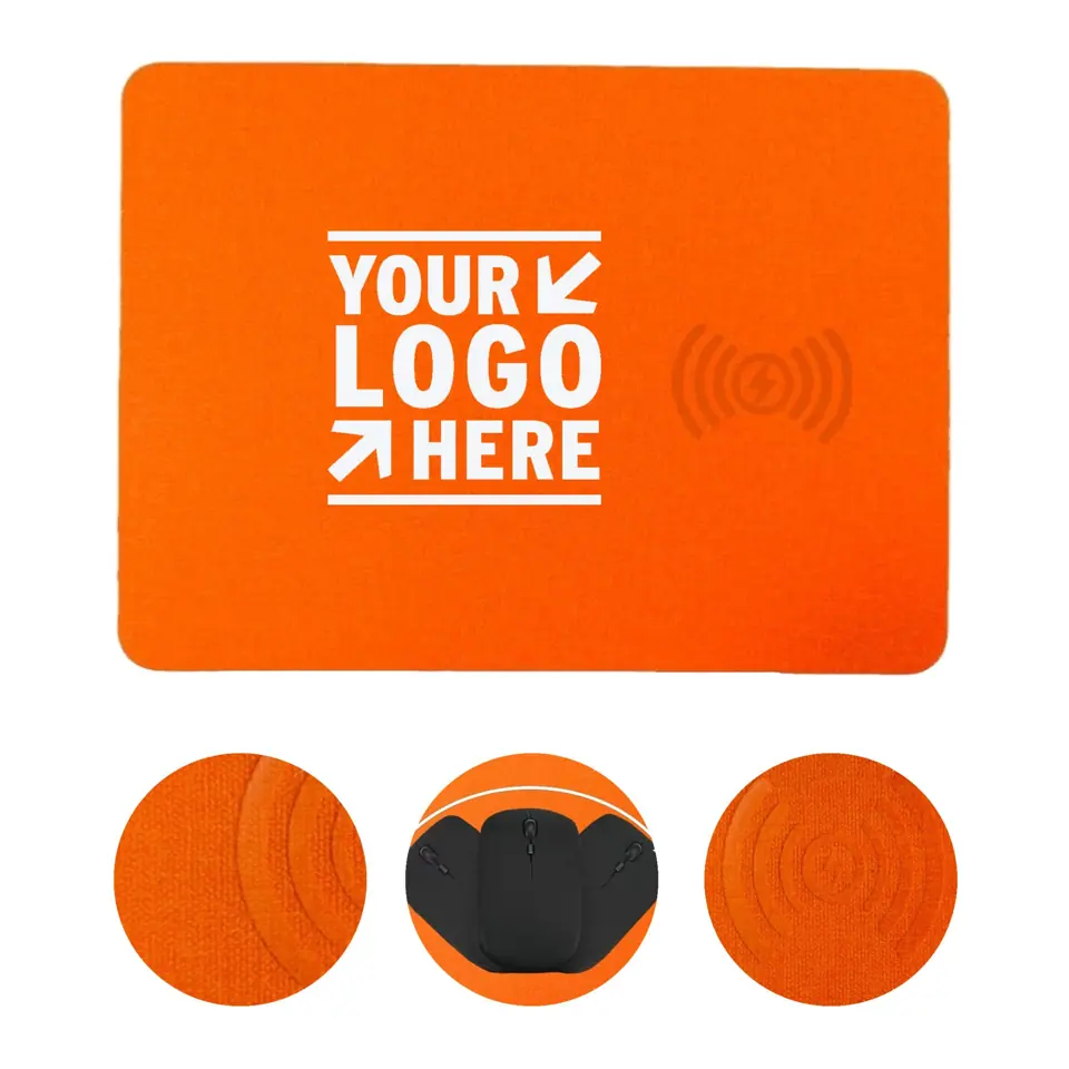 Wireless Charging Leather Desk Mat