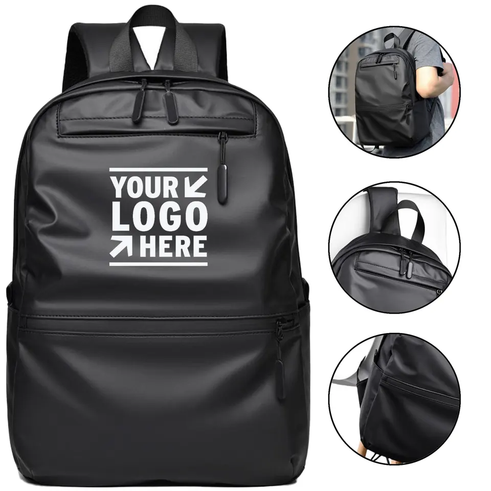 Premium Leather Laptop Backpack