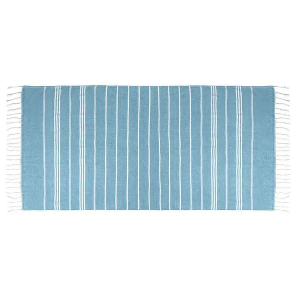 Premium Cotton Beach Towel with Fringe Trim 2