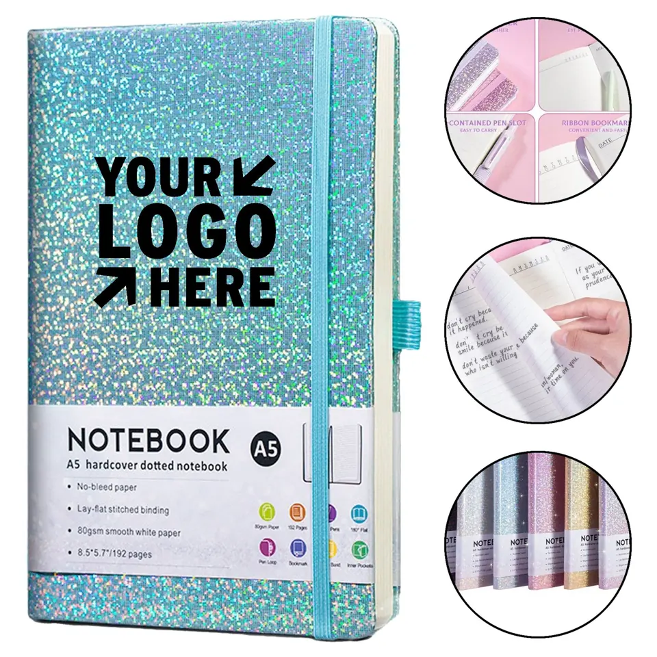 Shimmering Hardcover Study Notebook
