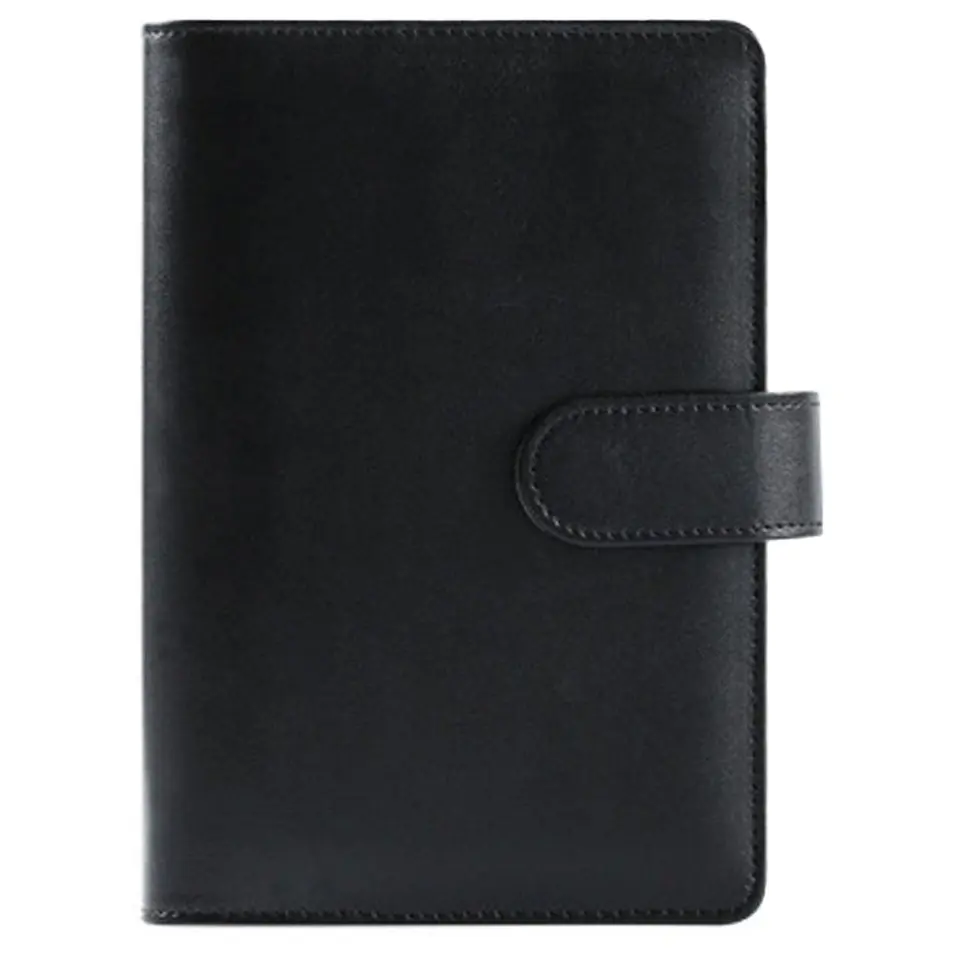 Elegant Leather-Look Compact Organizer Binder 2