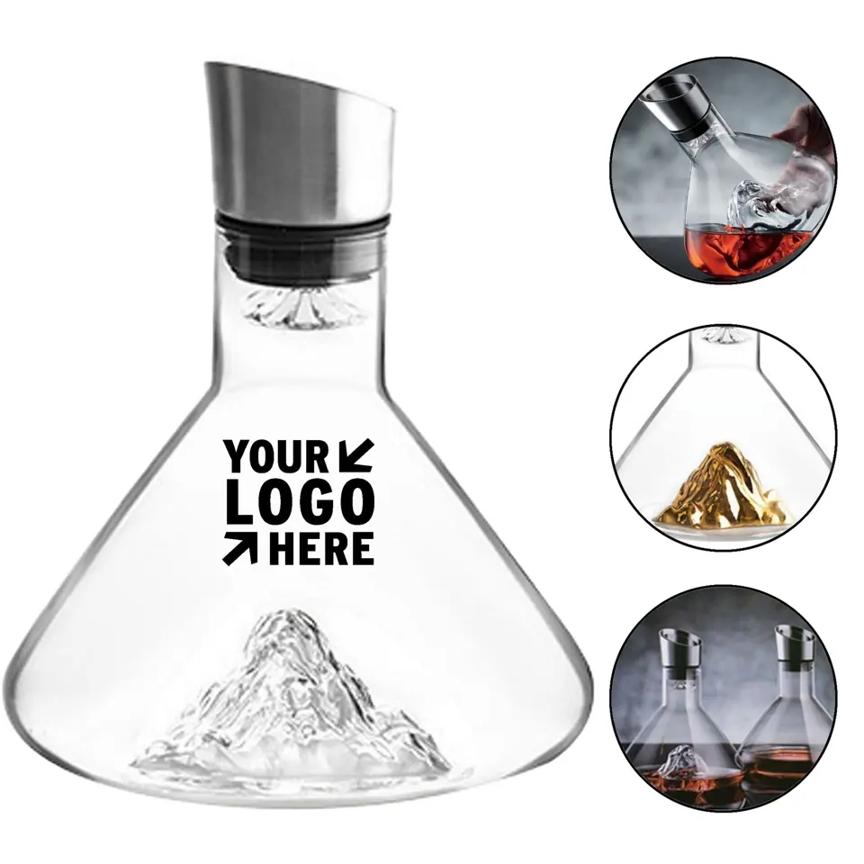 Elegant Crystal Wine Decanter with Aeration