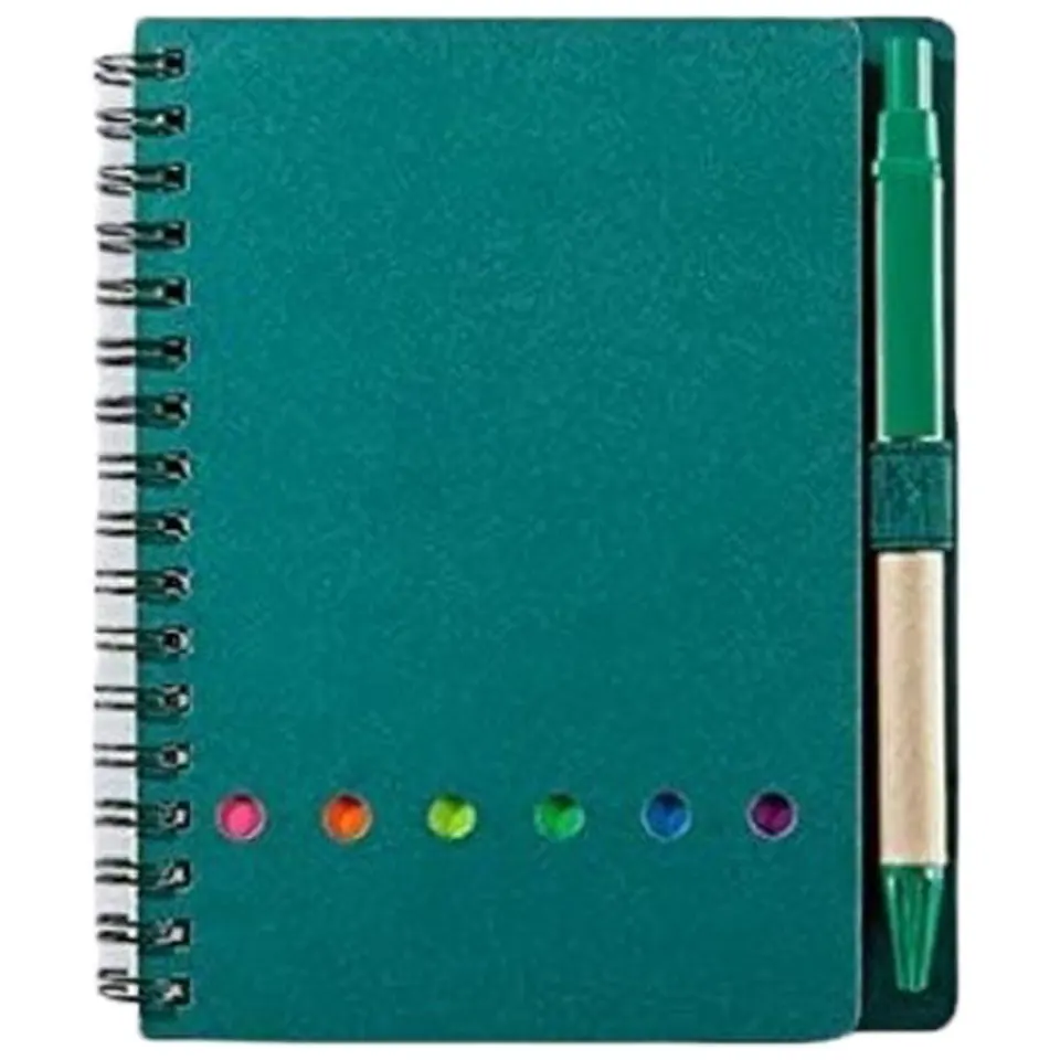 Colorful Spiral Notebook with Sticky Tabs 2