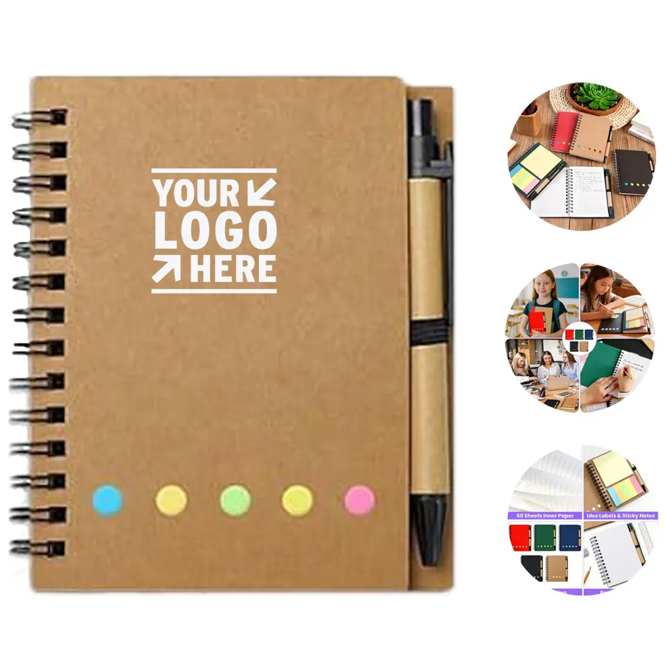 Compact Spiral Notepad with Removable Notes