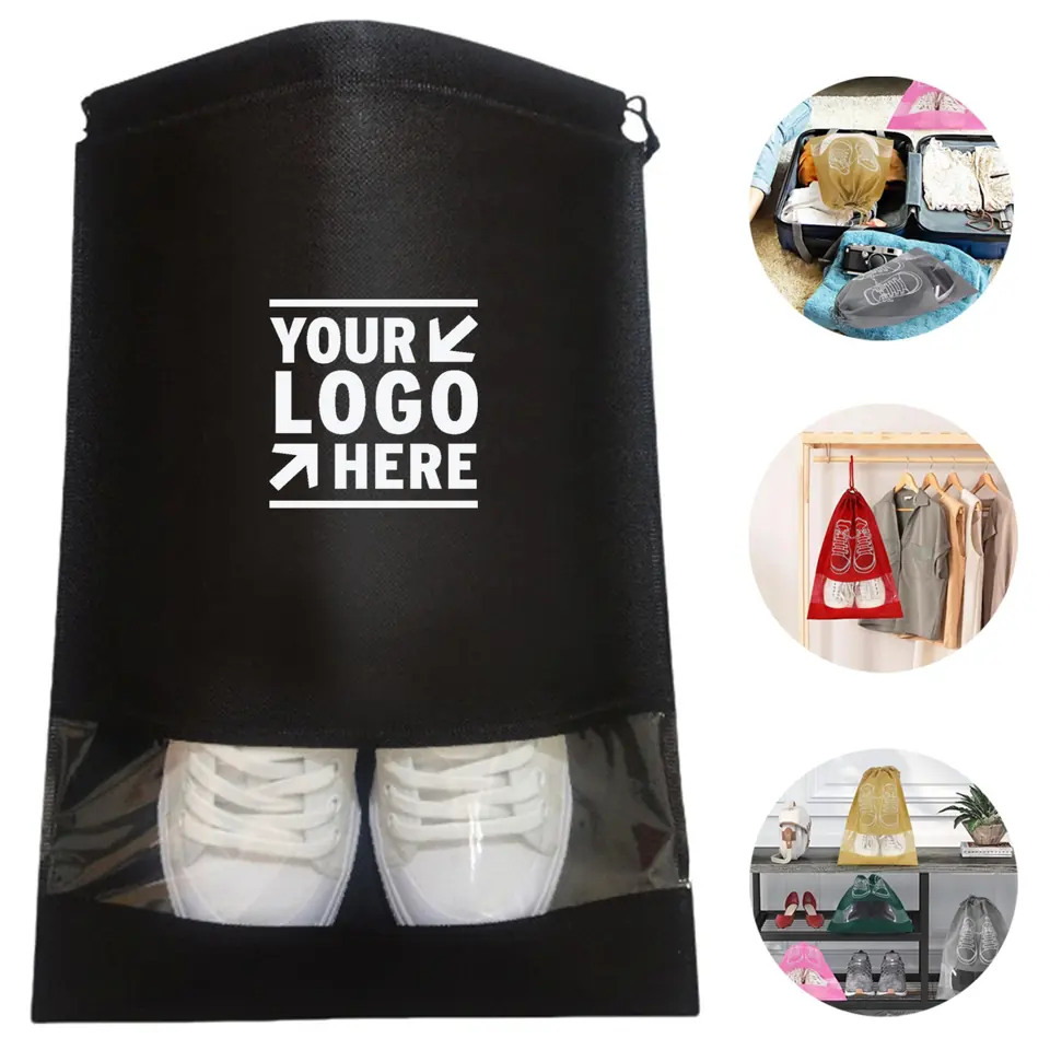Compact Drawstring Shoe Organizer