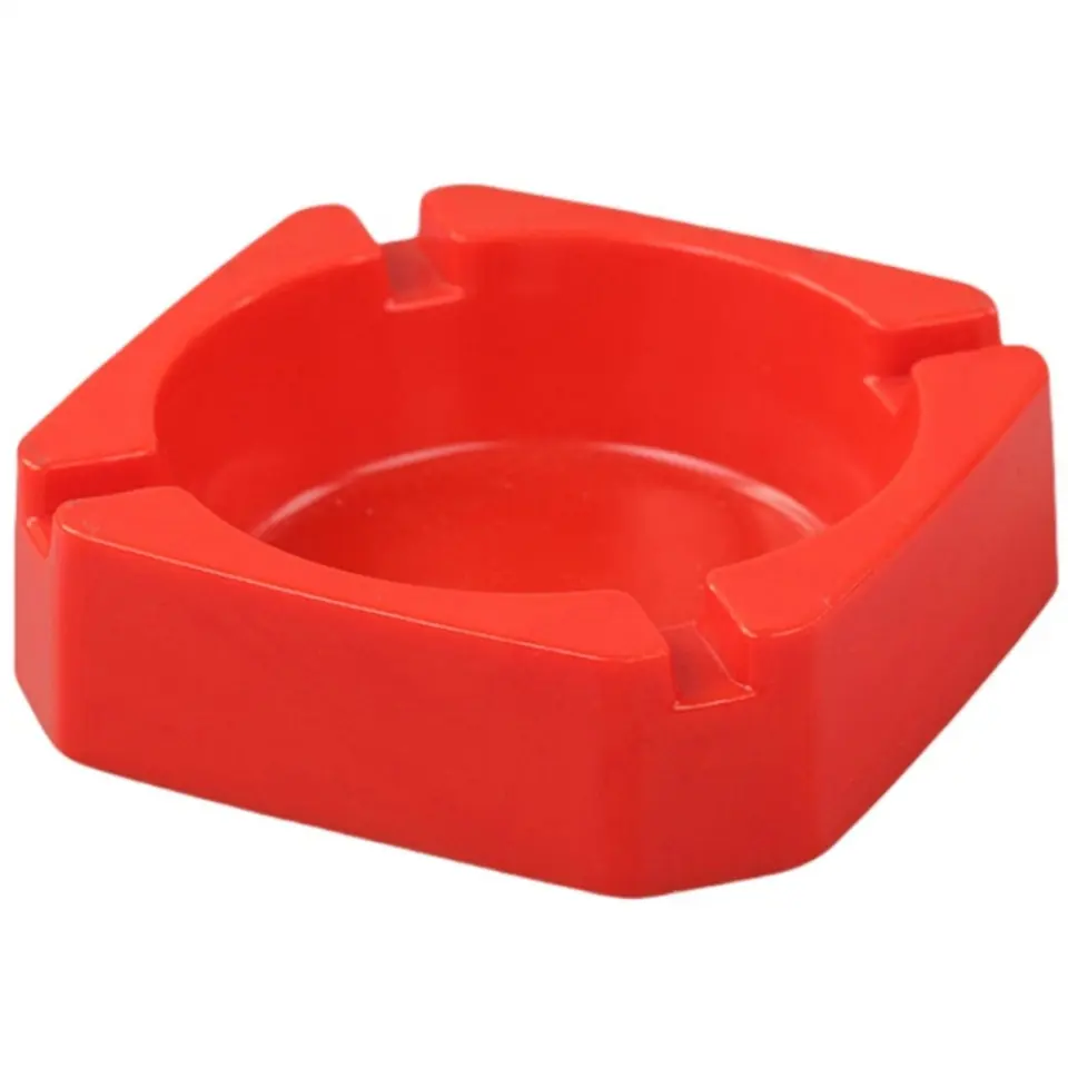 Durable Square Plastic Tabletop Ashtray 2