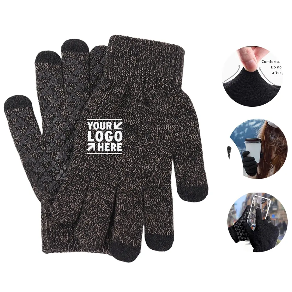Enhanced Touchscreen Winter Knit Gloves