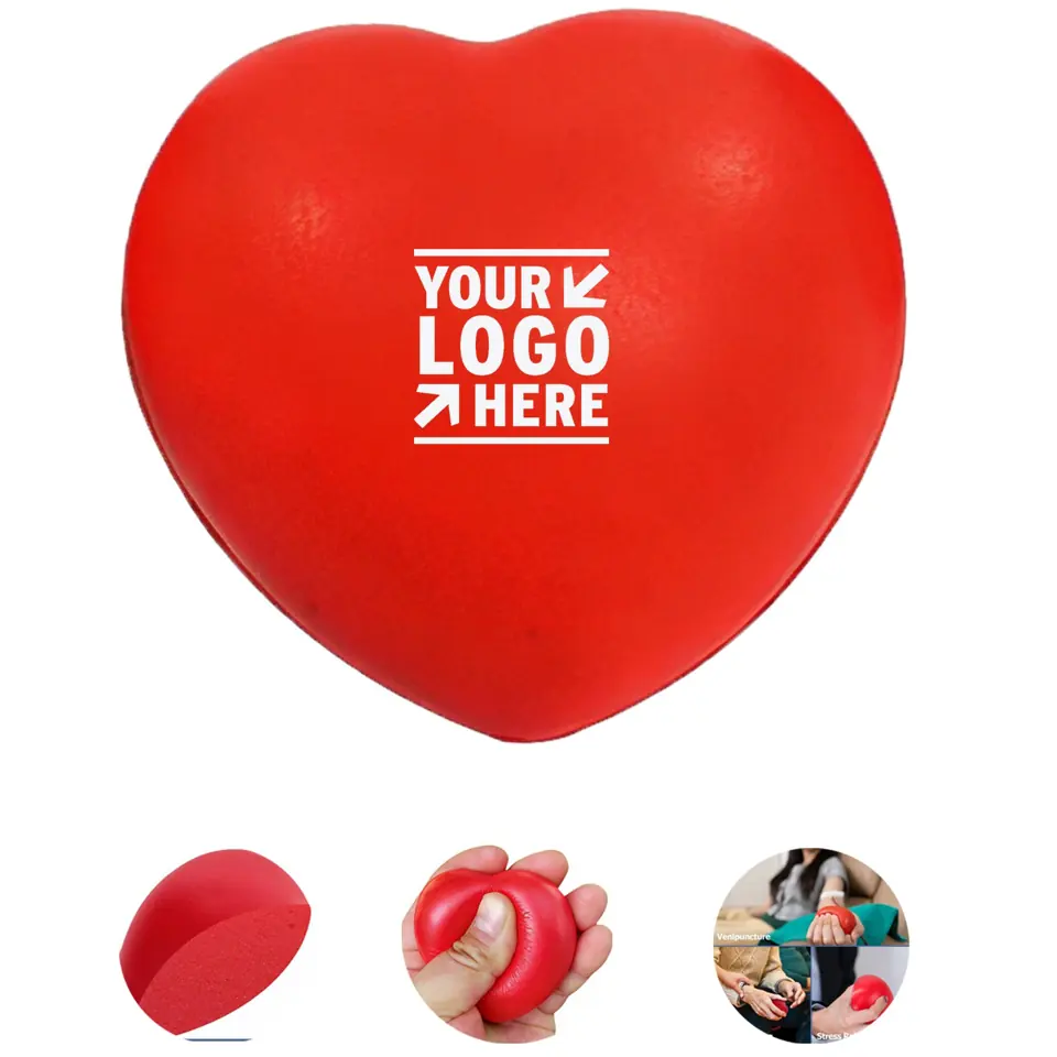 Heart-Shaped Stress Relief Foam Balls