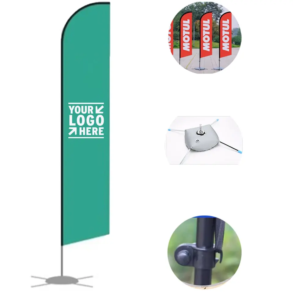 Premium Polyester Knitted Double-Sided Advertising Flag