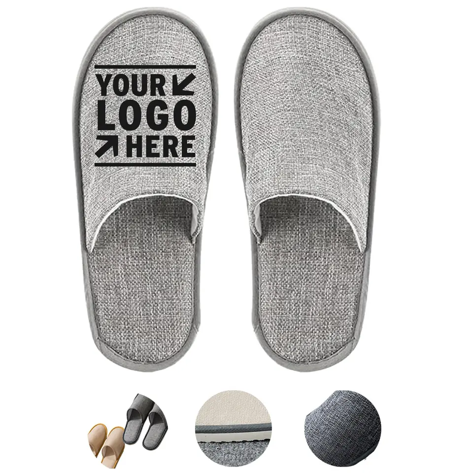 Eco-Friendly Linen Disposable Slippers