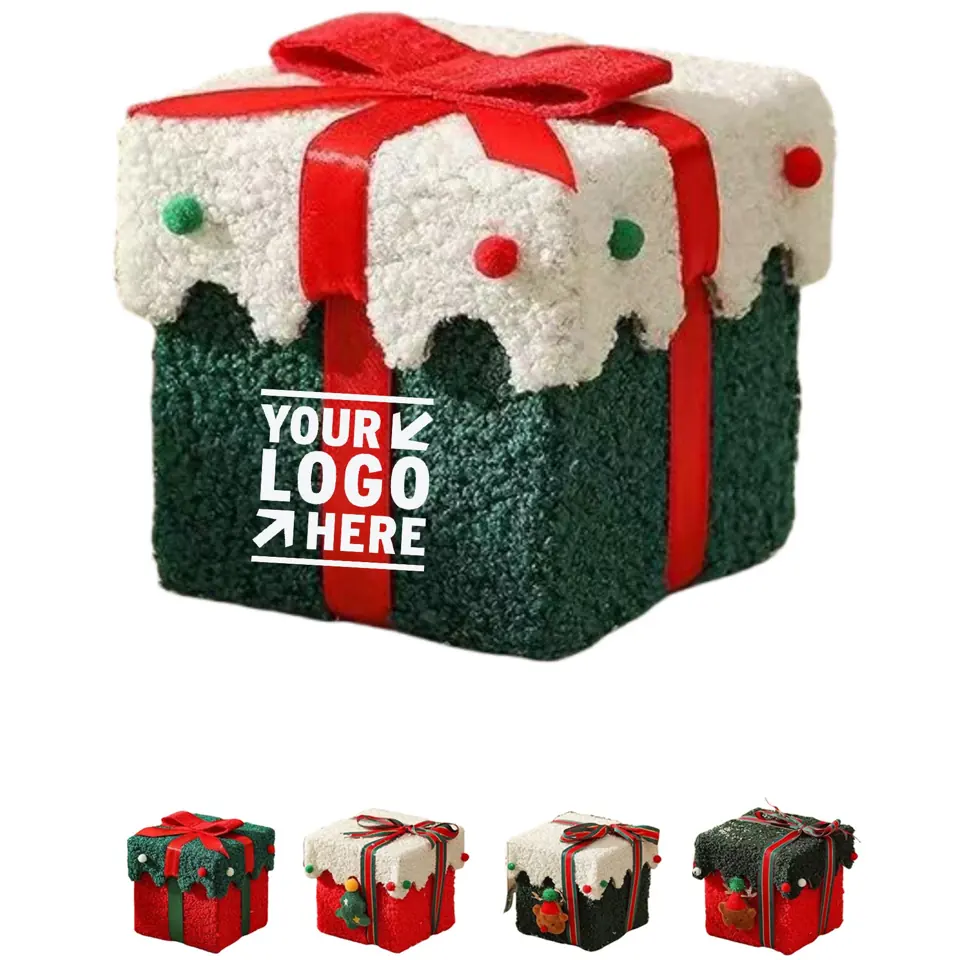 Plush Festive Gift Container