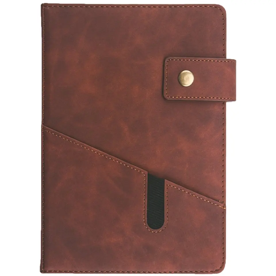 Classic Ruled Leather Journal with Pocket 2