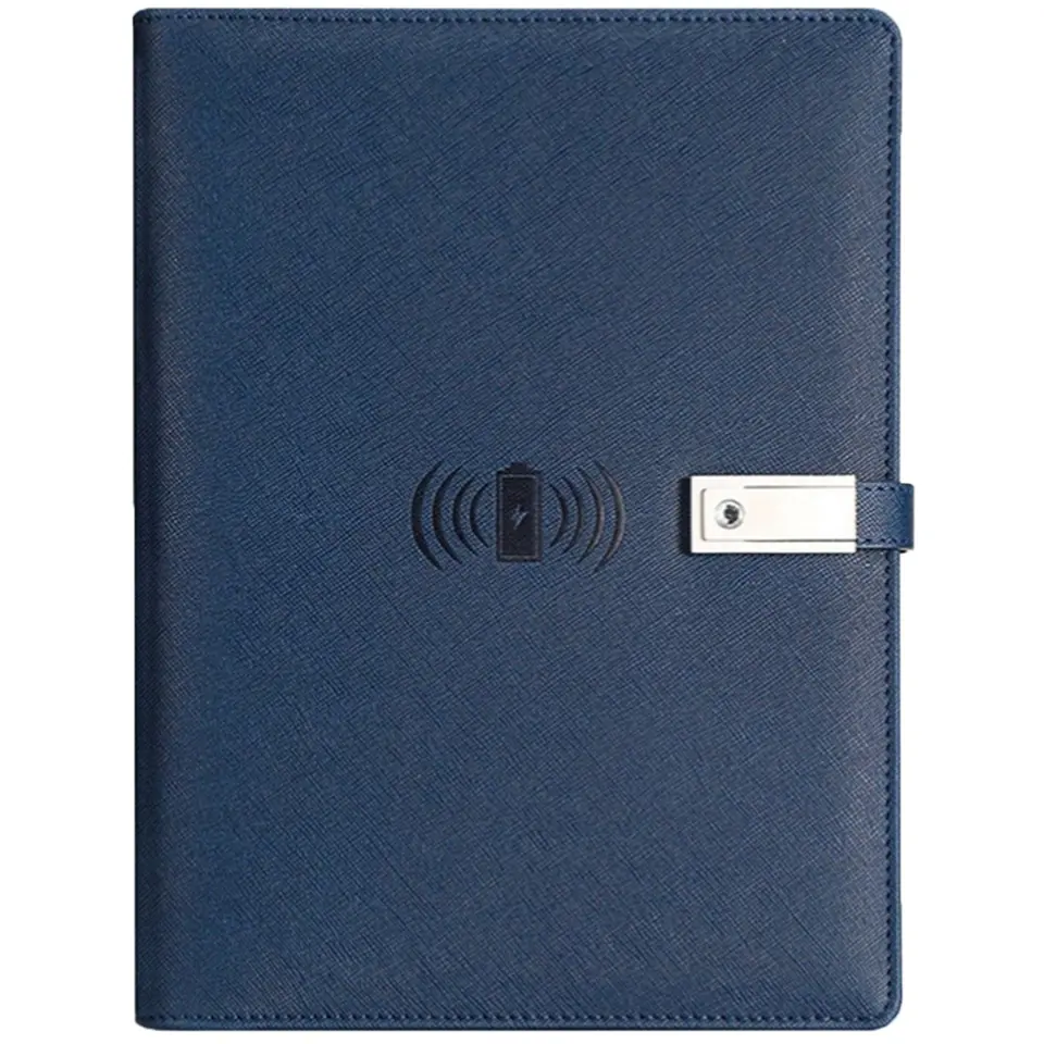 Leather Journal with Integrated Wireless Charger 2