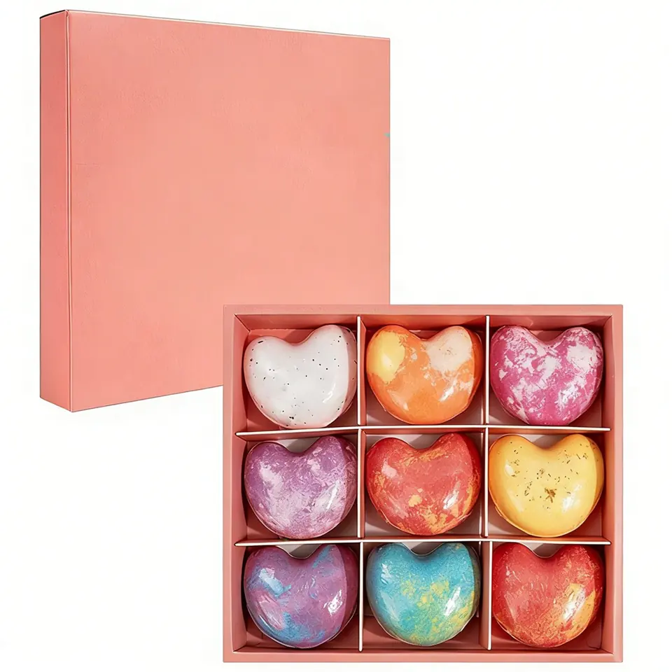 Heart-Shaped Bath Bomb Collection 2