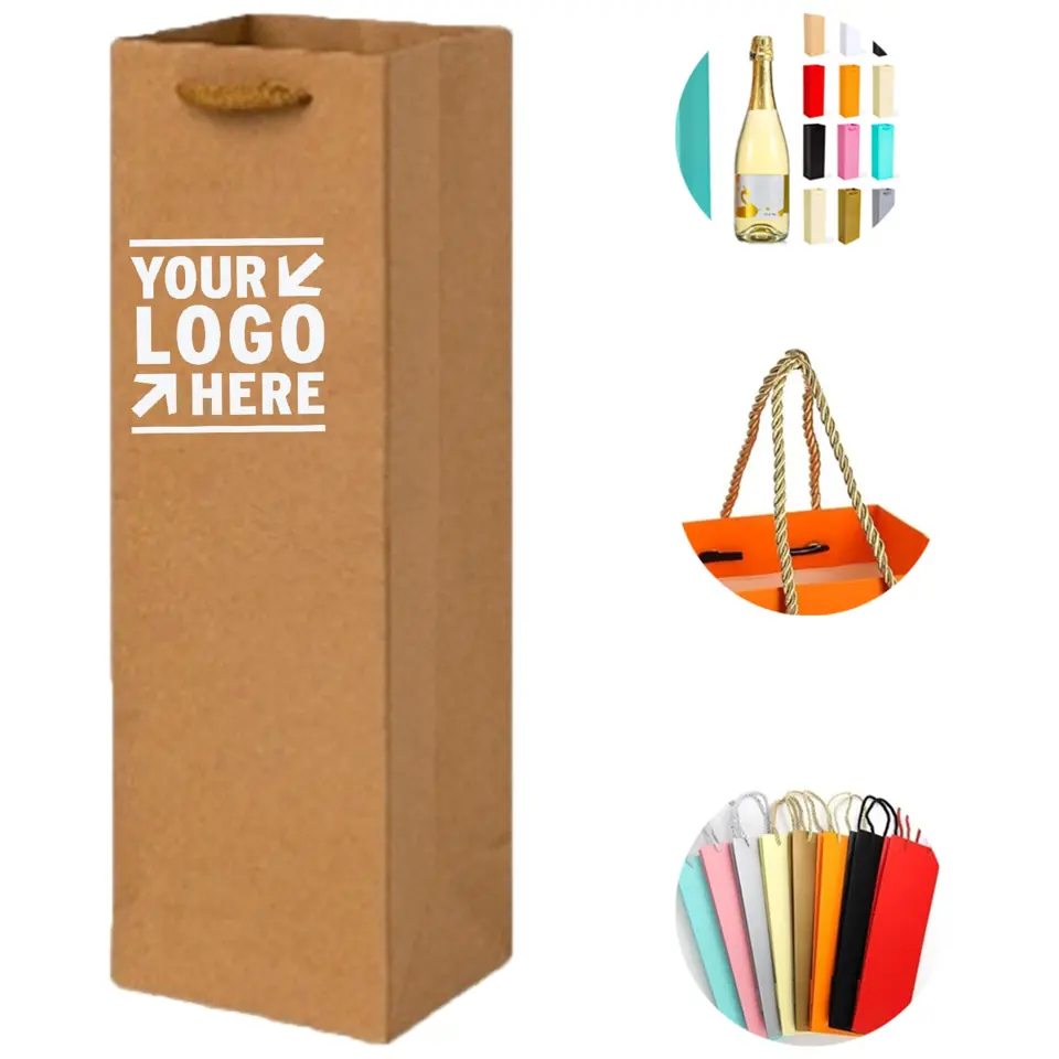 Premium Wine Bottle Paper Bag