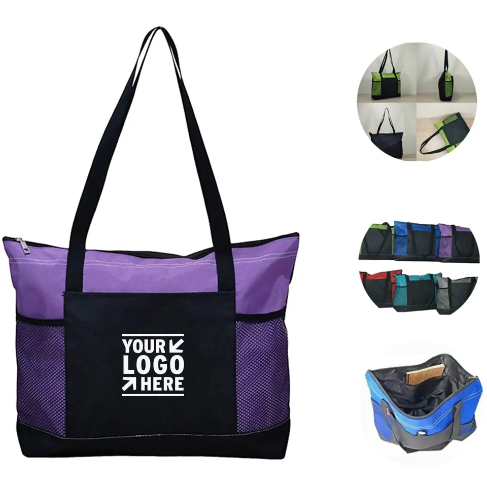 Versatile Zippered Shoulder Tote