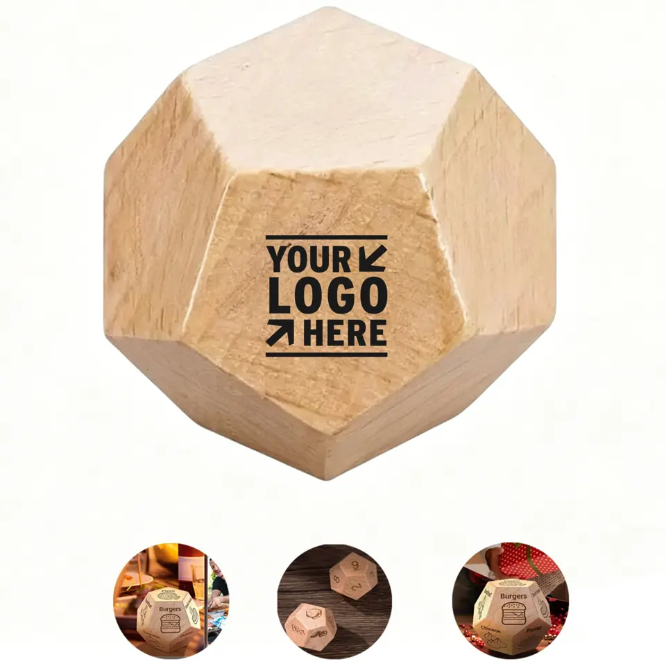 Custom Engraved Wooden Gaming Dice