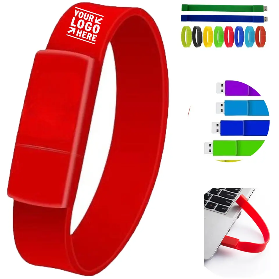 Portable Silicone Bracelet Data Storage