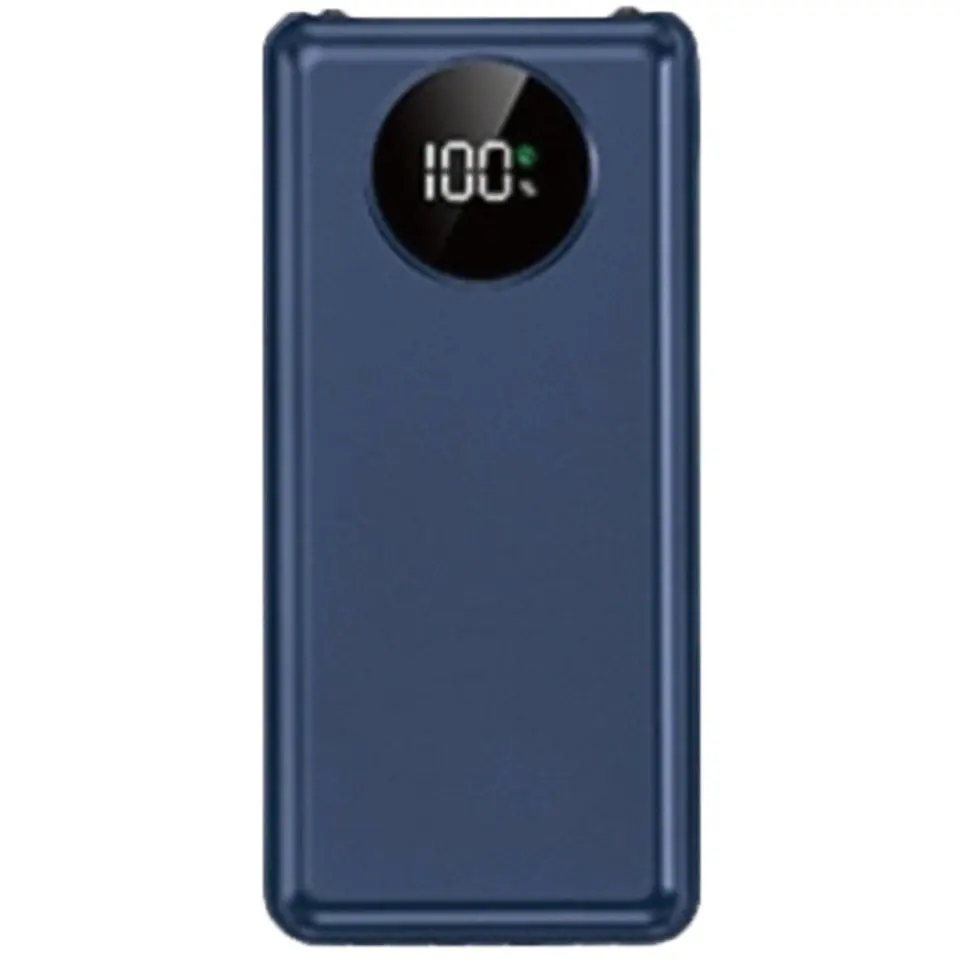 High-Capacity Portable Charger with Built-in Cables 2