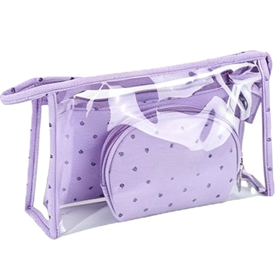 3-Piece Transparent Cosmetic Organizer Set 2