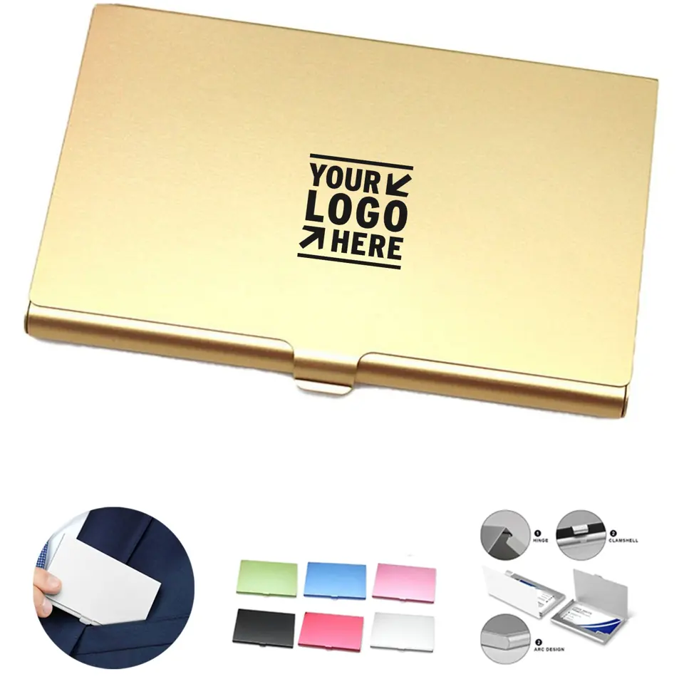 Elegant Alloy Card Holder