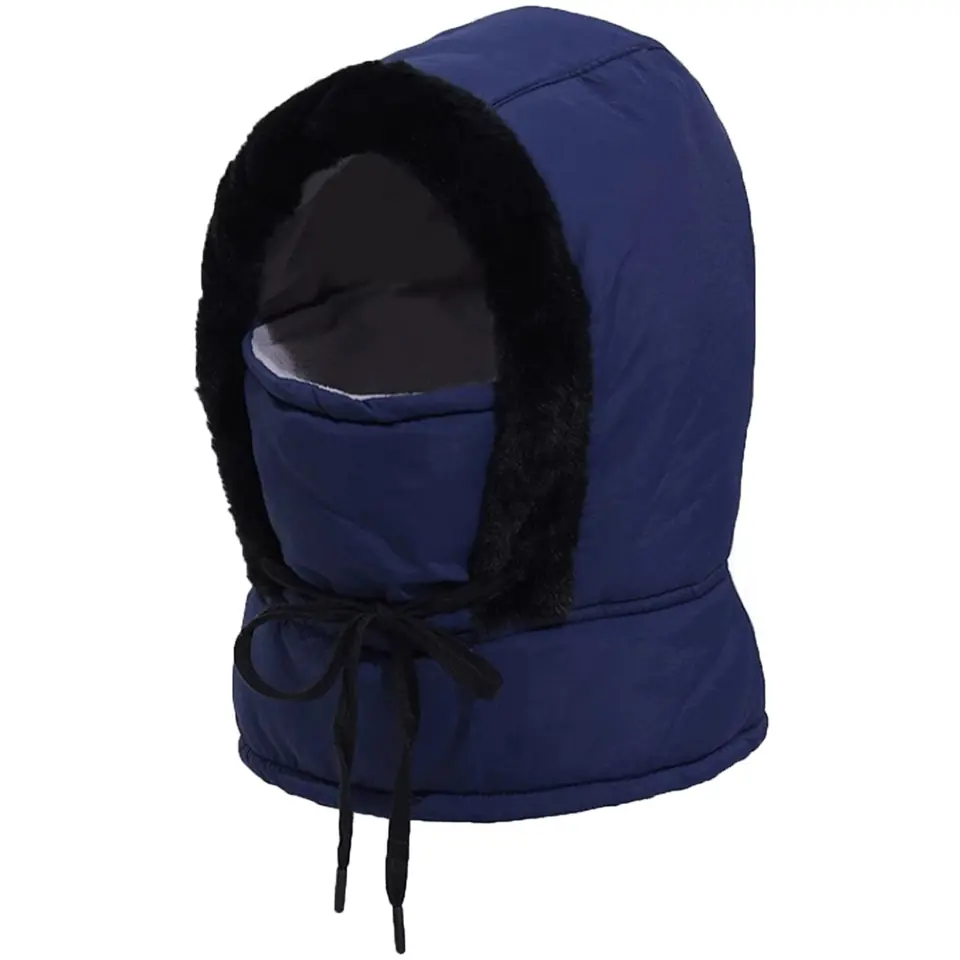 Cozy Winter Trapper Hat with Fleece Neck Warmer 2