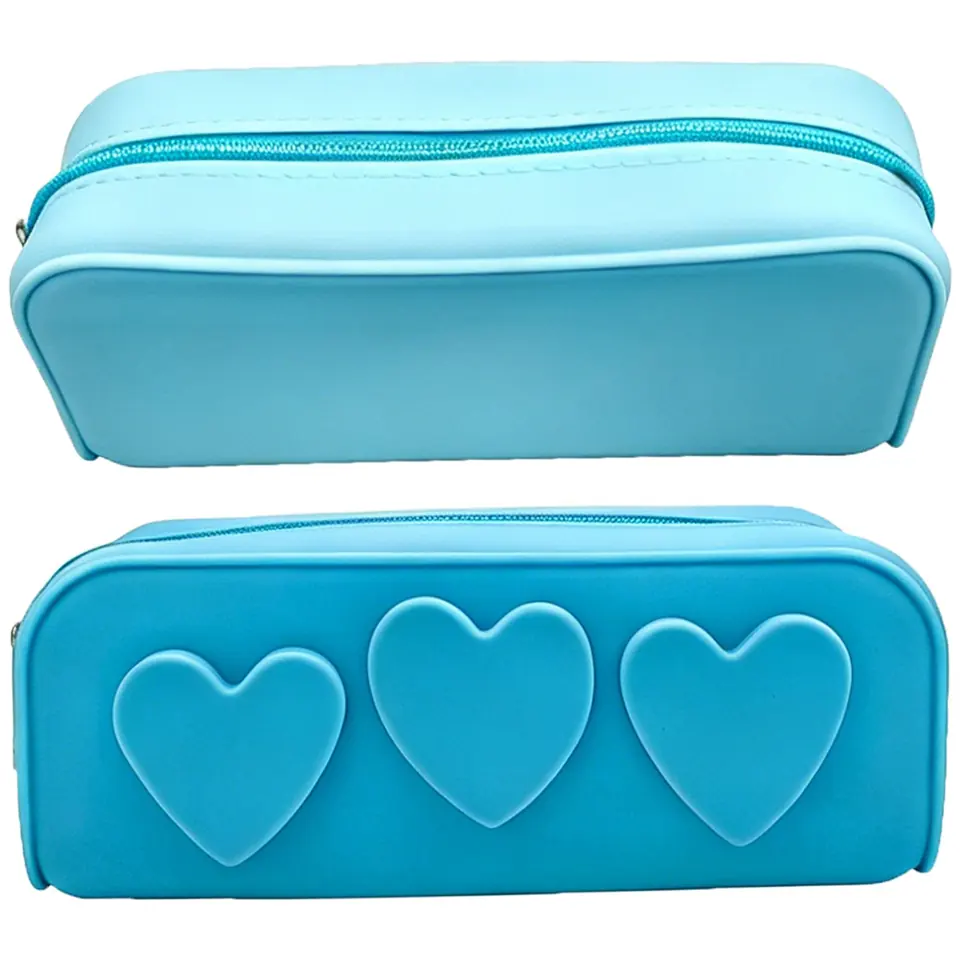 Charming Heart-Shaped Pencil Case 2