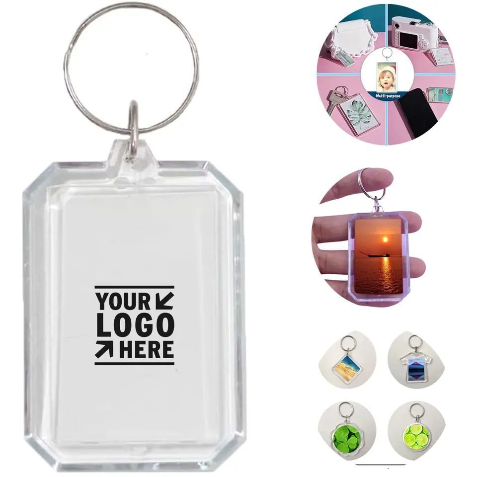 Vivid Acrylic Photo Keychain