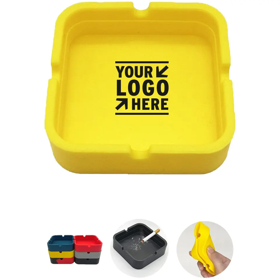 Flexible Square Silicone Ash Container