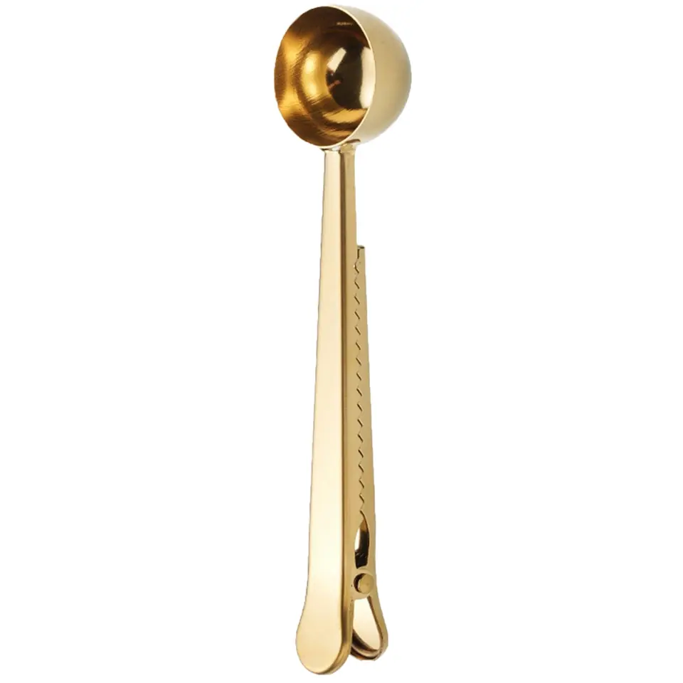 Versatile Dual-Purpose Coffee Scoop with Clip 2