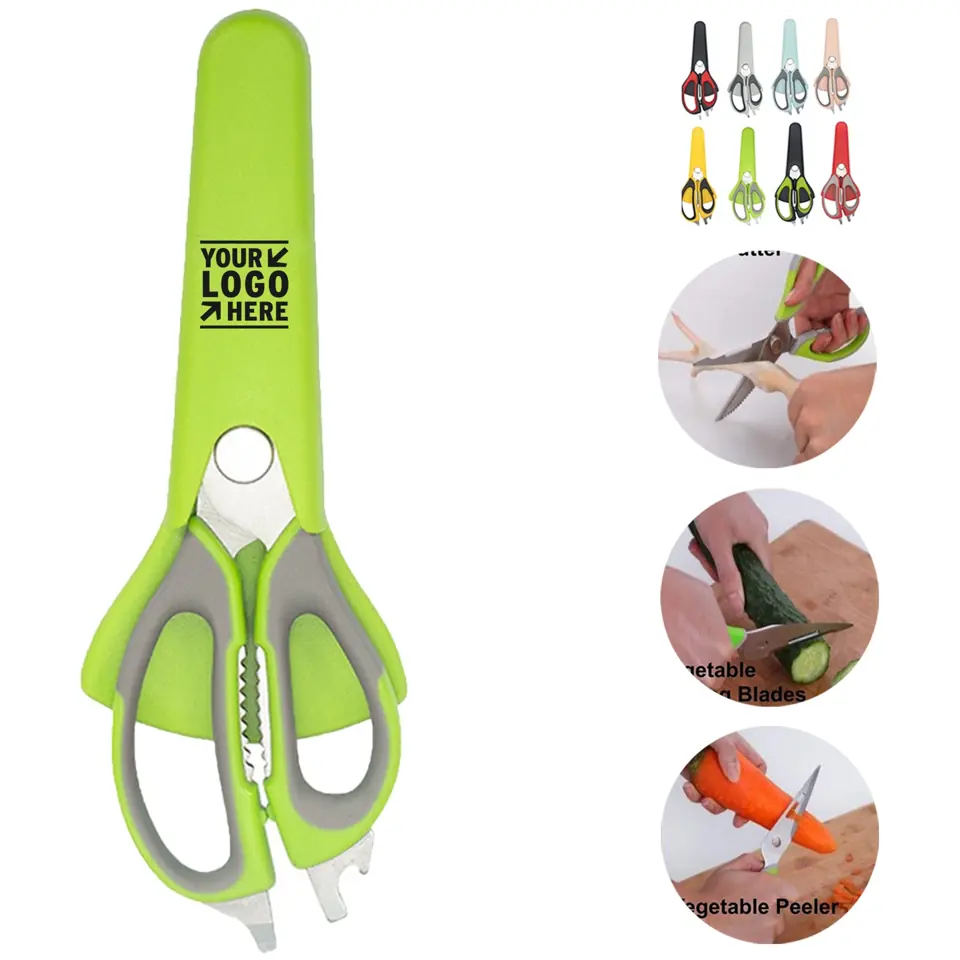 Versatile Kitchen Scissors with Magnetic Holder
