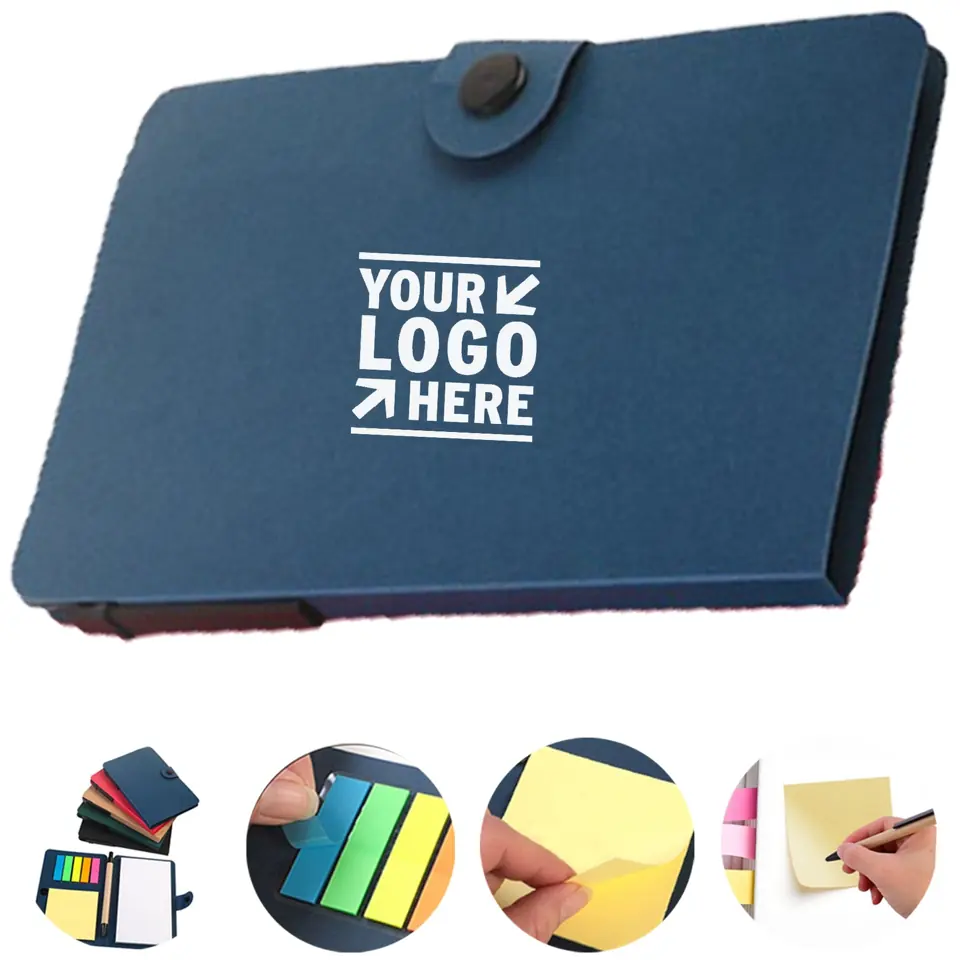 Eco-Friendly Kraft Note Pad with Pen Slot