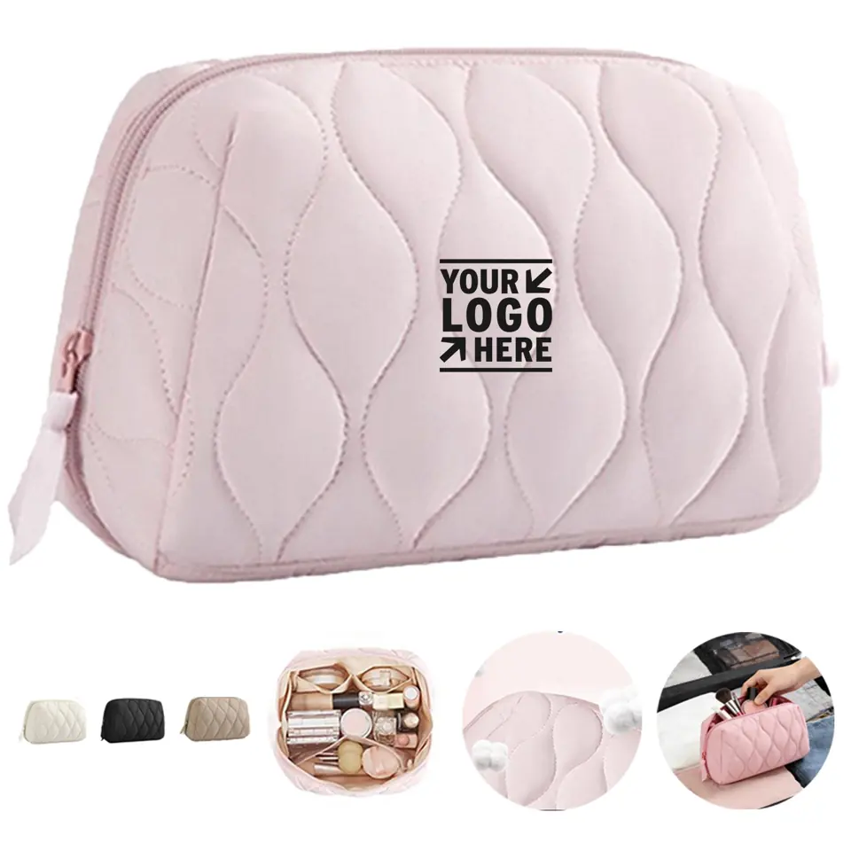 Quilted Water-Resistant Cosmetic Organizer