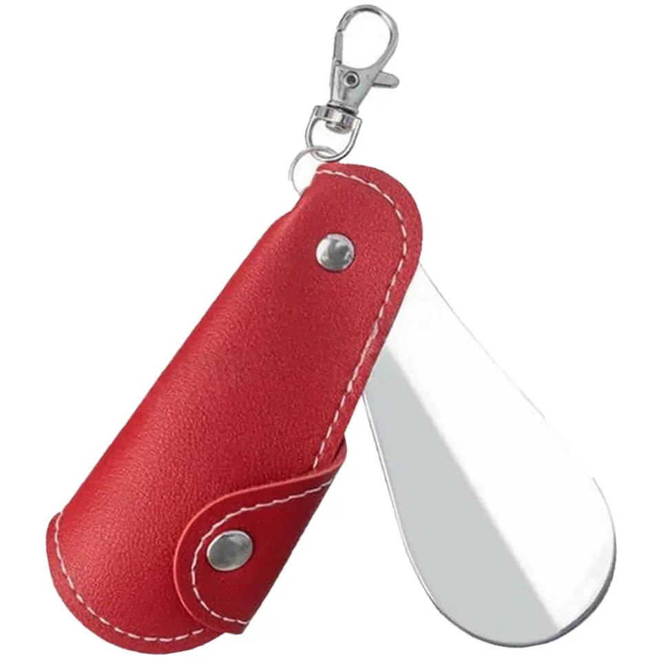 Compact Leather Shoe Aid Keychain 2