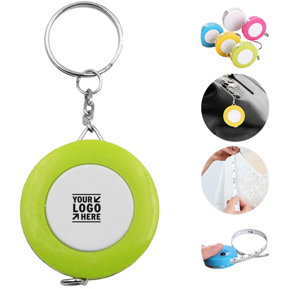 Compact Colorful Keychain Measuring Tool
