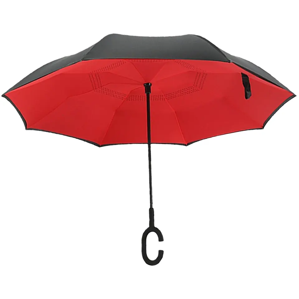 Invertible Car Umbrella with Curved Grip 2
